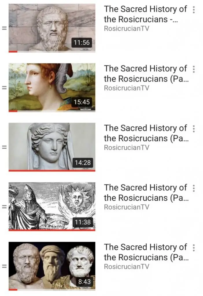 Sacred History Rosicrucian Playlist Anyextee Youtube