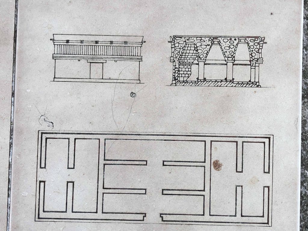Detail Floor plan for House of the Turtles at Uxmal