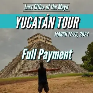 Chichen Itza, pyramid of kukulkan, anyextee in foreground, adept expeditions maya tour