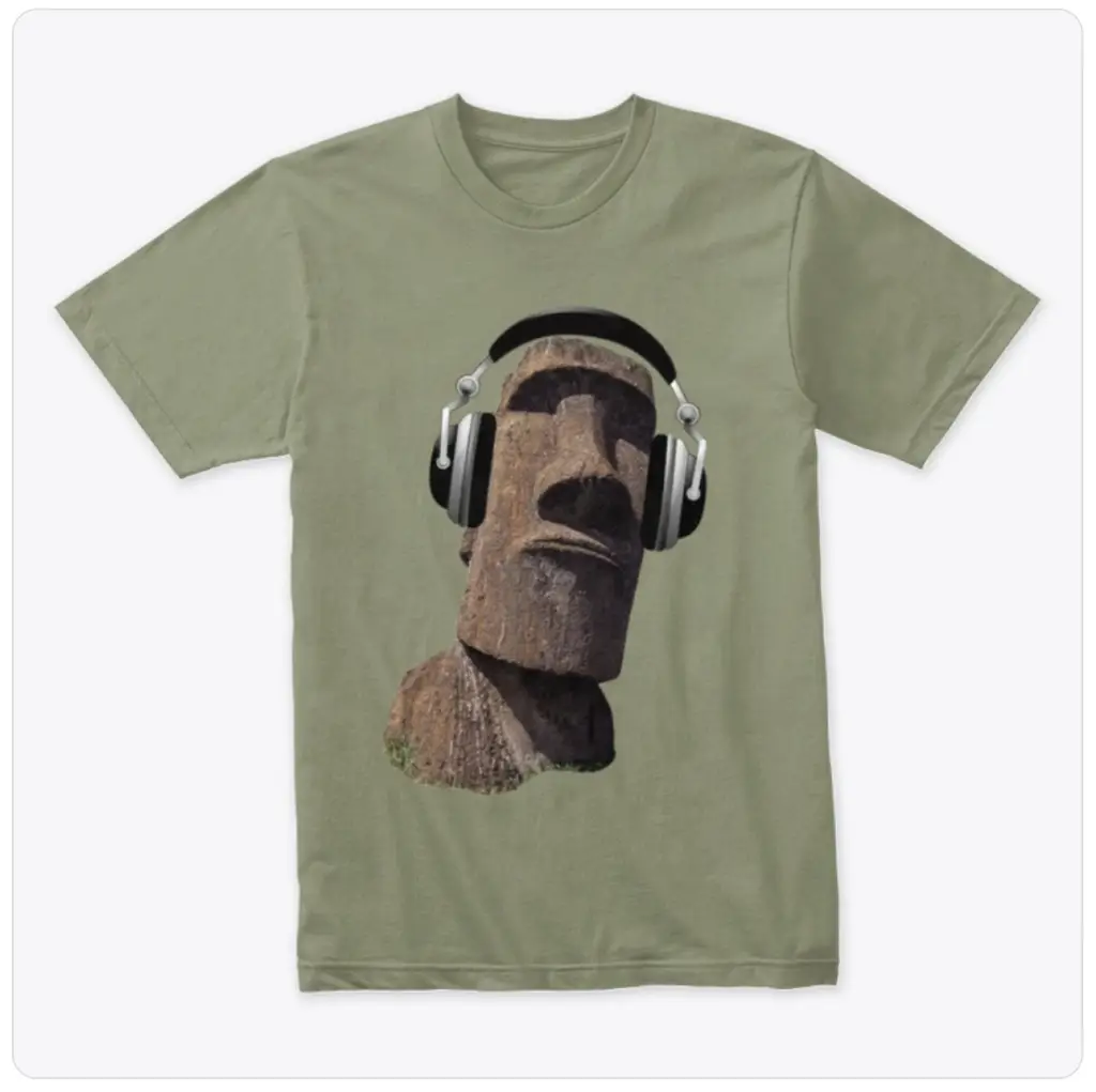 Anyextee-Tshirt-Moai-Music