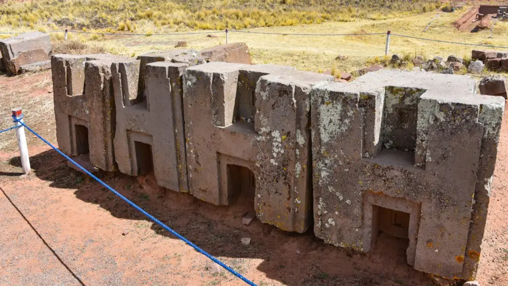 H block at Puma Punku, showcasing the precision of ancient engineering and mystery.