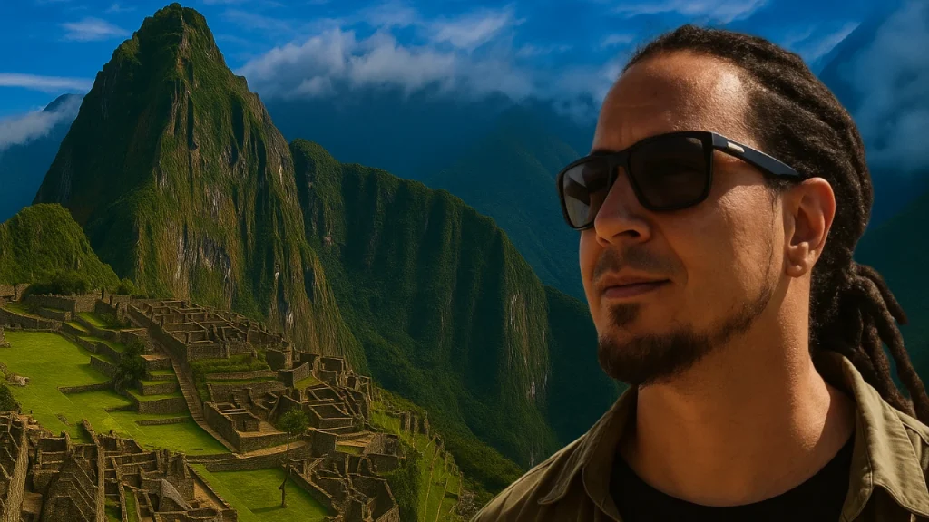 Anyextee looking out over Machu Picchu, Peru